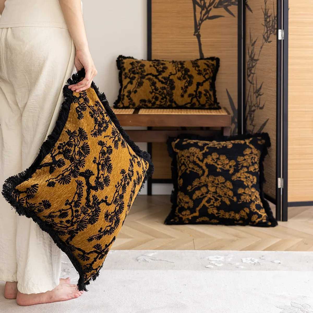 30x50/45x45cm Sofa Throw Cover New Chinese Classical Home Decoration Cushion Cover Living Room Bedroom Couch caseM251119