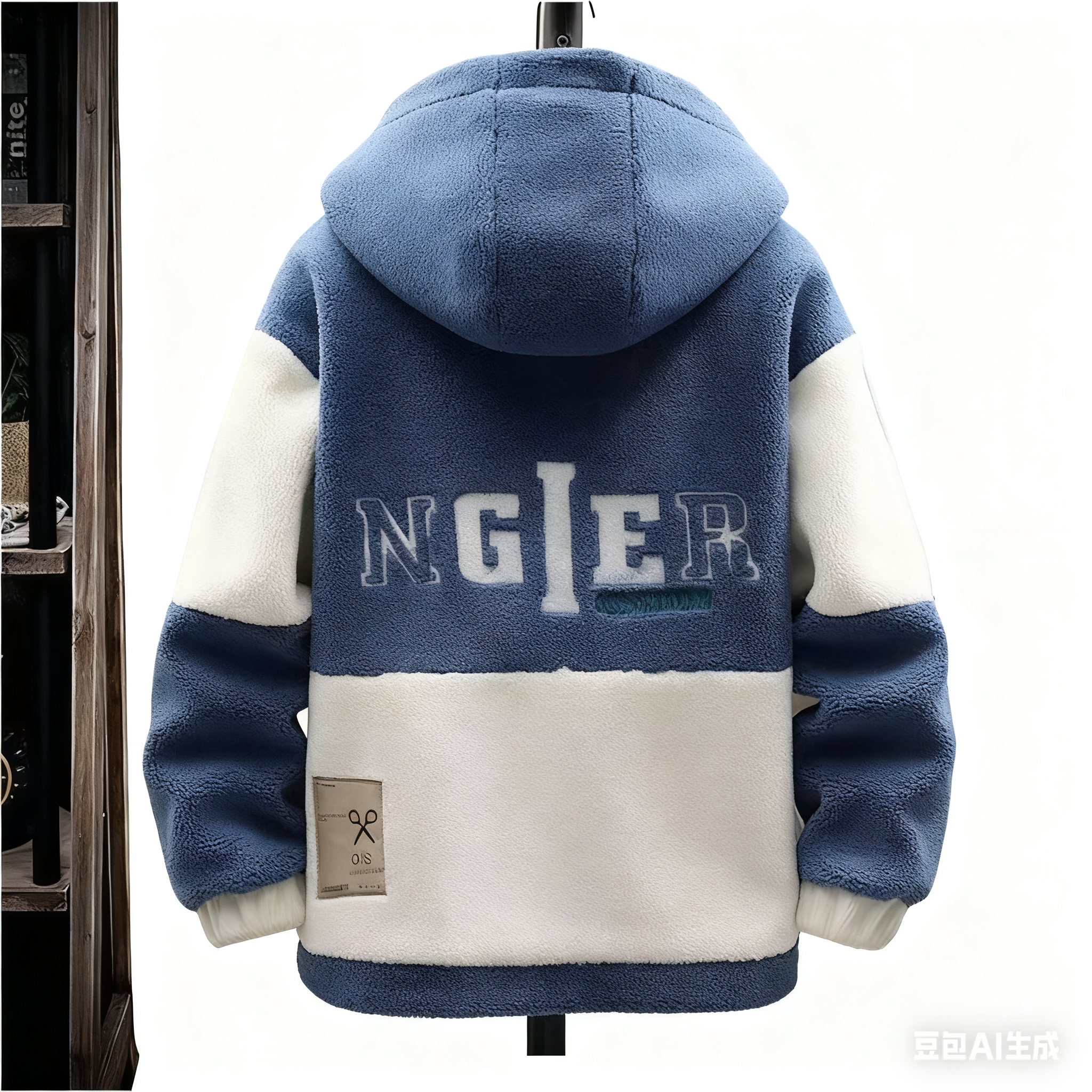 Men's Sherpa-Lined Thickened Hooded Jacket - Autumn Winter Casual Outerwear, Warm Fleece Lined Coat for Teenagers & Students