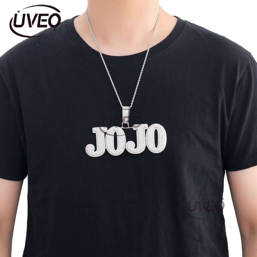 Luxury Hip hop 26 large alphanumeric combination Ice out VVS Moissanite DIY pendant private custom necklace for exaggerated men and women Free deliver