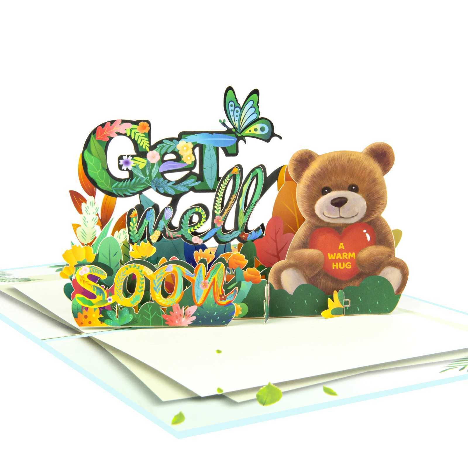 3D Get Well Soon Pop-up Card Sympathy Greeting Card G251119