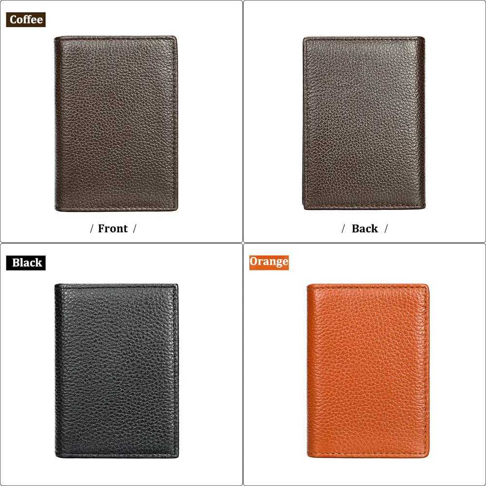 NEW Real Leather Mens Slim ID VIP Bank Credit Card Holder Multiple Colors Rfid Cards Coins WalletT251119