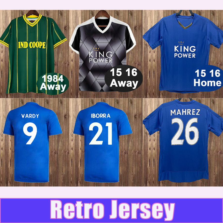 15 16 17 18 MADDISON MAGUIRE Retro Soccer Jerseys GRAY MAHRRZ MORGAN VARDY OKAZAKI IBORRA 84 94 Home Away Football Shirts Short Sleeve