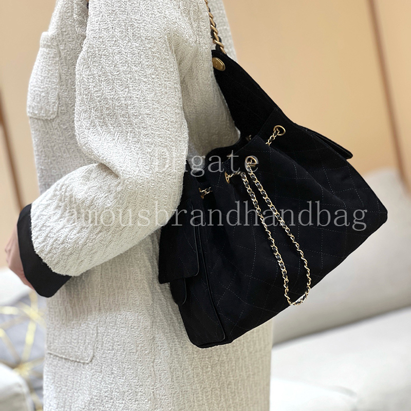 Premium Quality 25 bag Suede Hobo Bag 30CM Small Handbag Designer Shoulder Bag Calfskin Women's Tote Bag With Box 25CAS5293A1