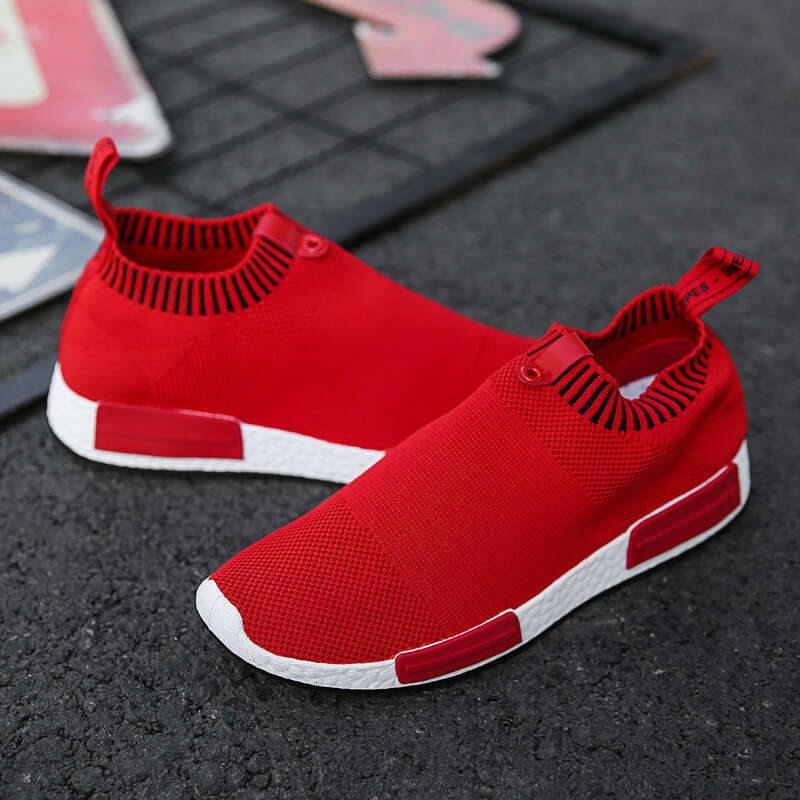 Breathable Socks Board Fashion Flying Weave Sports Casual Korean Edition Student Mesh Men's Shoes
