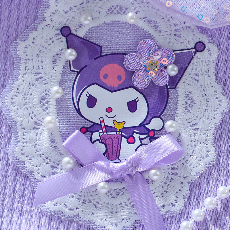 Girls designer clothes baby clothes Princess Kuromi dress with puffy skirt fluffy dress baby girl dress kids designer clothes girl.