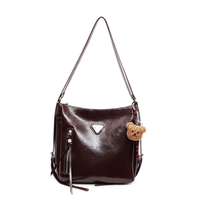 new vintage high-end single-shoulder bag large capacity high-value women's bag multi-functional tote bag backpack