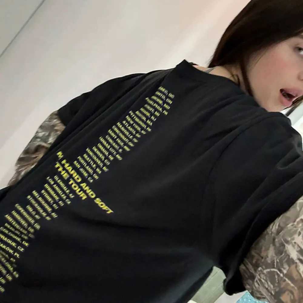Hit Me Hard and Soft Tour Same Style Printed T-shirt Mens Fashion Pop Music T-shirt Retro Extra Large T-shirt Short SleeveXJ250418