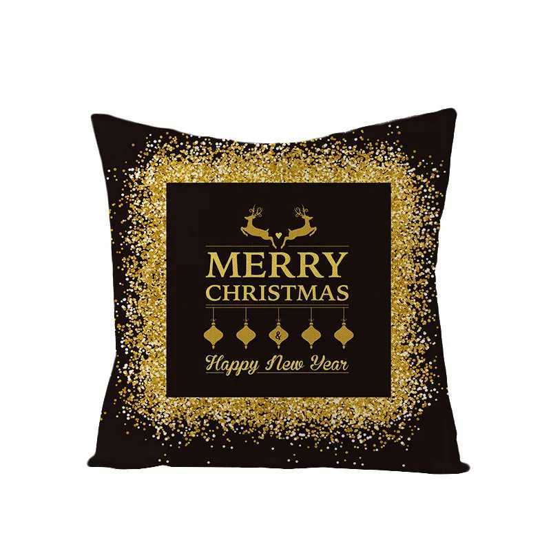 Black Gold Series throw covers with digital printing of short plush fabric Car-shaped sofa cushion for office Home decorM251119