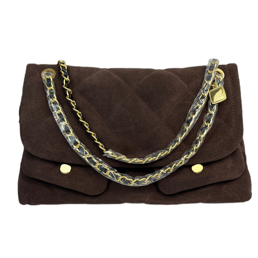Brand Designer Women Bag Fashion Leather and Suede Reticule Shoulder Bags Handbag for Girls