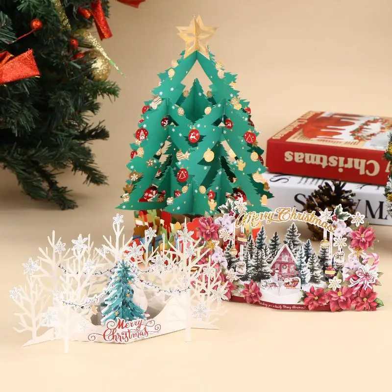 Christmas 3D Santa Claus Decorative Card Perfect For Festive Occasions Great Gift For Parents Siblings Teachers Classmates G251119