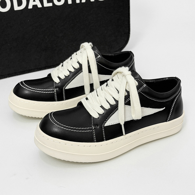 2025 Minimalist big-toe board shoes high street thick-soled derby shoes trendy men's commuters