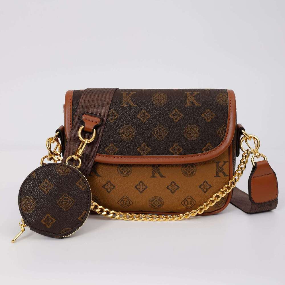 New printed commuting versatile handbag for women, small fragrance chain shoulder bag, crossbody bag