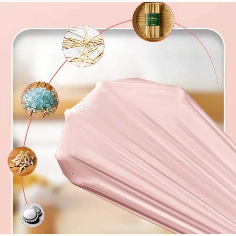 100pcs/Roll Durable 45x43cm Drawstring Trash Bags Portable Affordable Large Garbage Bag Thickened Trash Bags Household Use C251119