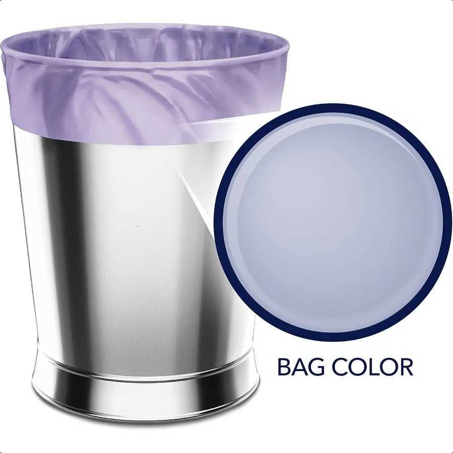 Small Trash Bags 4 Gallon 80 Bags 1 Pack of 80 Count Twist Tie Lavender Bag with Lavender Scent with Microban C251119