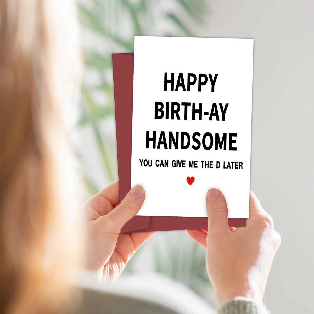 1PC Funny For FriendHappy For Husband FriendsRude Birthday Card For MenPersonalised G251119