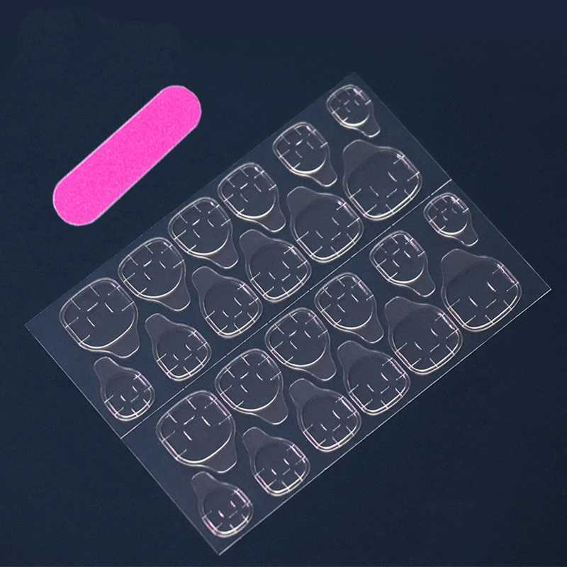 24 PCs Fake Nails with 1 Nail Glue and 1 Nail FileT251118T251119