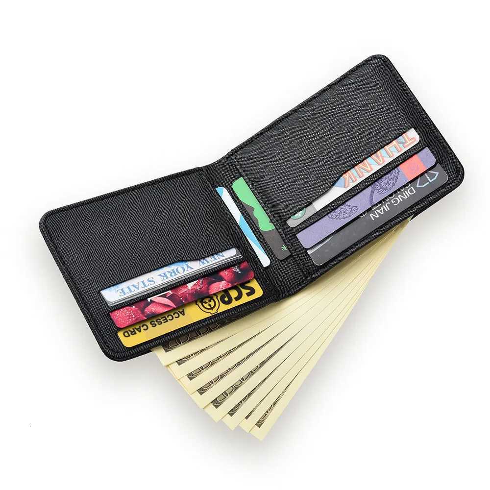 New Mens Wallet Short Ultra-Thin Personalized Design Multi-Card Slot Mans Wallet Multi-Functional Credit Card HolderT251119
