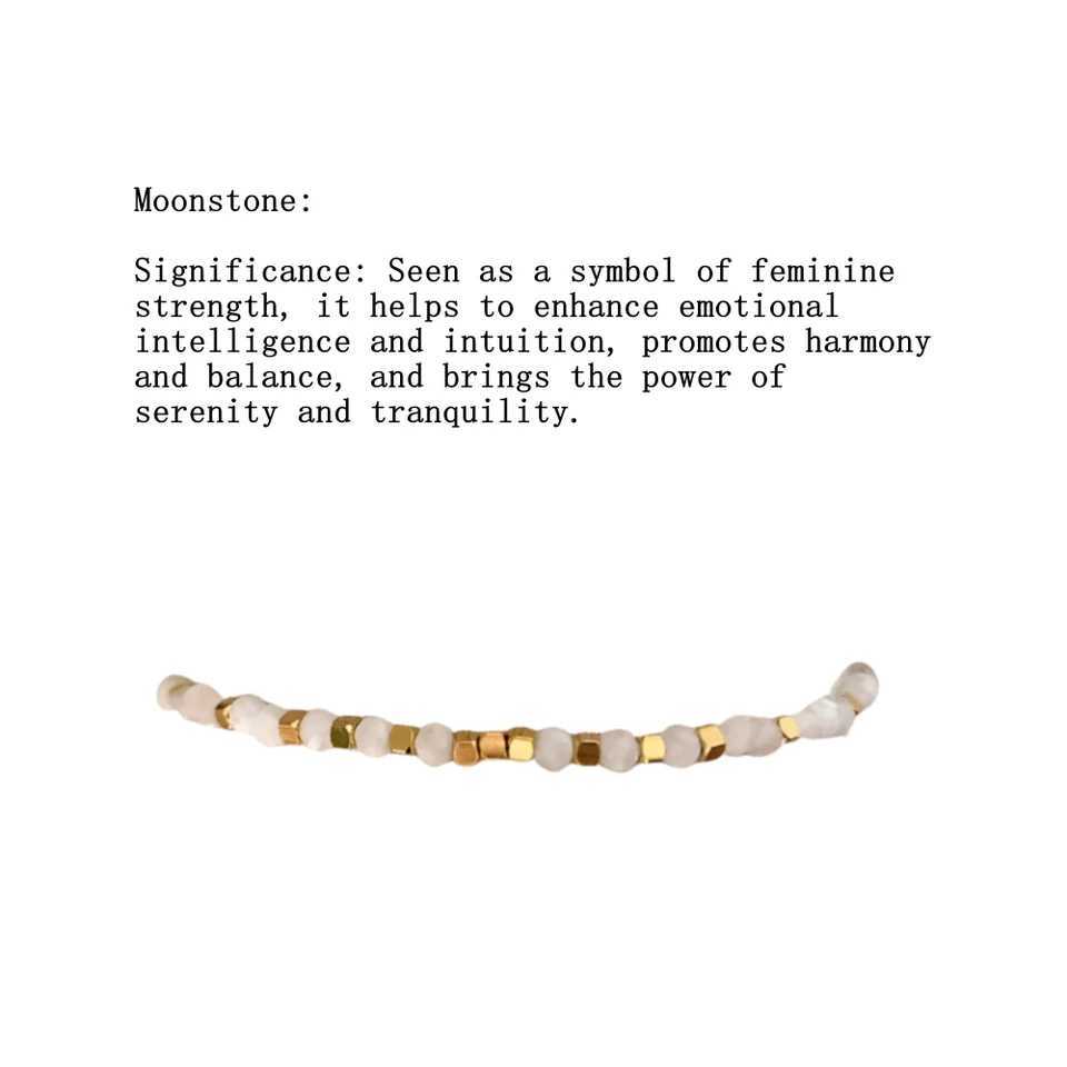 CCGOOD Natural Stone Bracelet Adjustable Constant Stone Bracelet Womens Jewelry 4mm Face Gemstone Pulseras Meaningful GiftC250419C250420