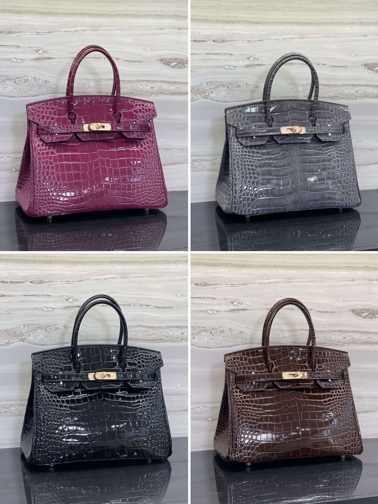 Mirror Quality Designer Bags Crocodile Patterned Platinum Bag Women Shoulder Bag Lock Flap Handbags Golden Pochette Twist Luxurys Crossbody Bag Clutch Totes Purse