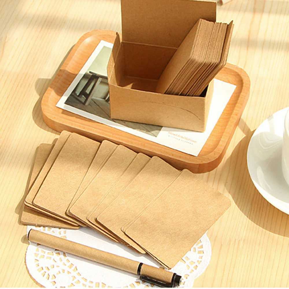 100Pcs 539cm Blank Card For Business Cards For Message And Book Name Blank Cards For Business Card Message Cards 300gsm G251119