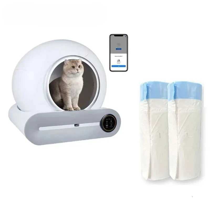 Pet Cat Sandbag Self-Cleaning Cat Litter Box Poop Bags Drawstring Closure for Tonepie Cat Toilet Pet Supplies Rolls Garbage Bag C251119