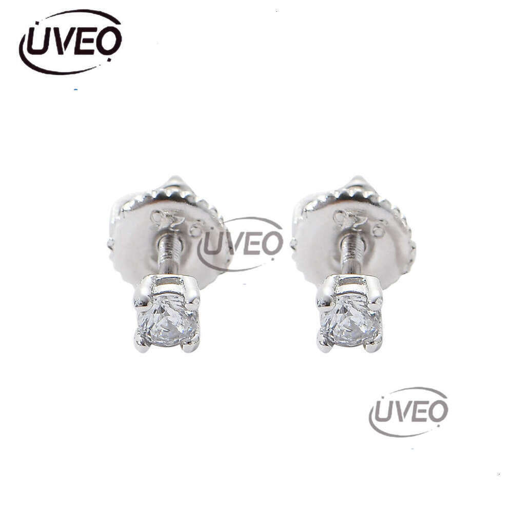 Luxury Hip Hop GRA Certificate Ice out VVS Moissanite 3mm 5mm 7mm earrings for men and women Free delivery