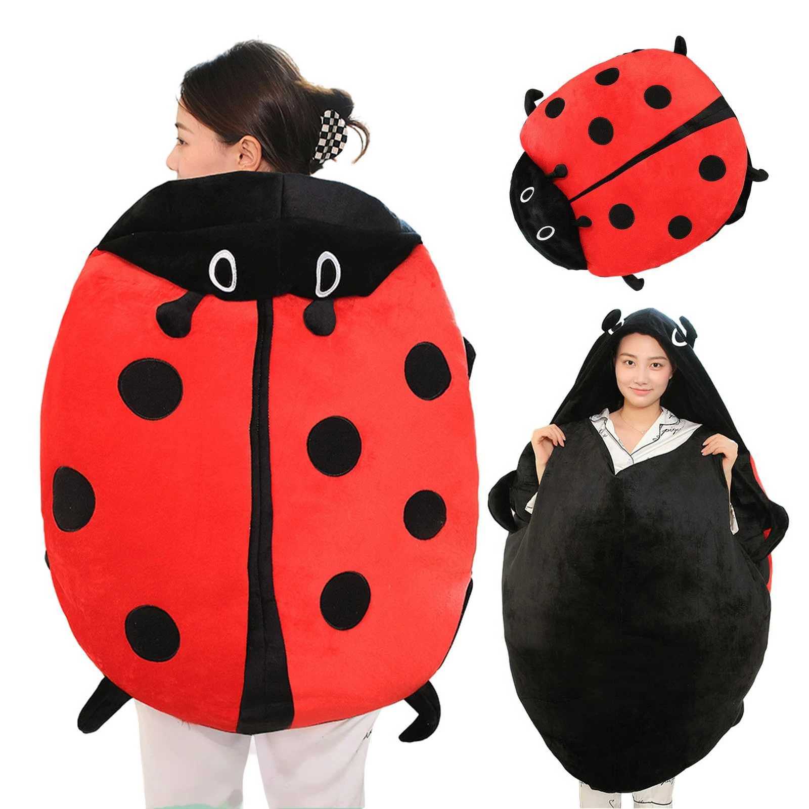 Wearable Ladybug Cute Warm Sleeping Wearable Plush Removable Oversized 60cm/23in Giant Wearable Ladybug for ChildrM251119