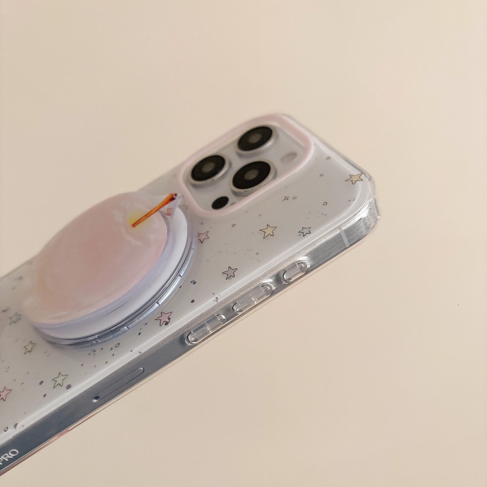 Colorful Star Magnetic Phone Case Compatible with iPhone 17/16/15 Pro Cartoon Stand Shockproof Protective Case iPhone 14/13