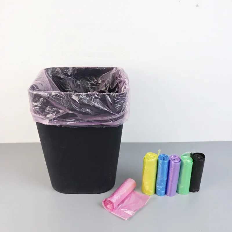 5 Rolls 75 Counts Disposable Small Trash Bags Portable Pe Rubbish Bags Wastebasket Bags Small Garbage Bags Office Kitchen Waste C251119