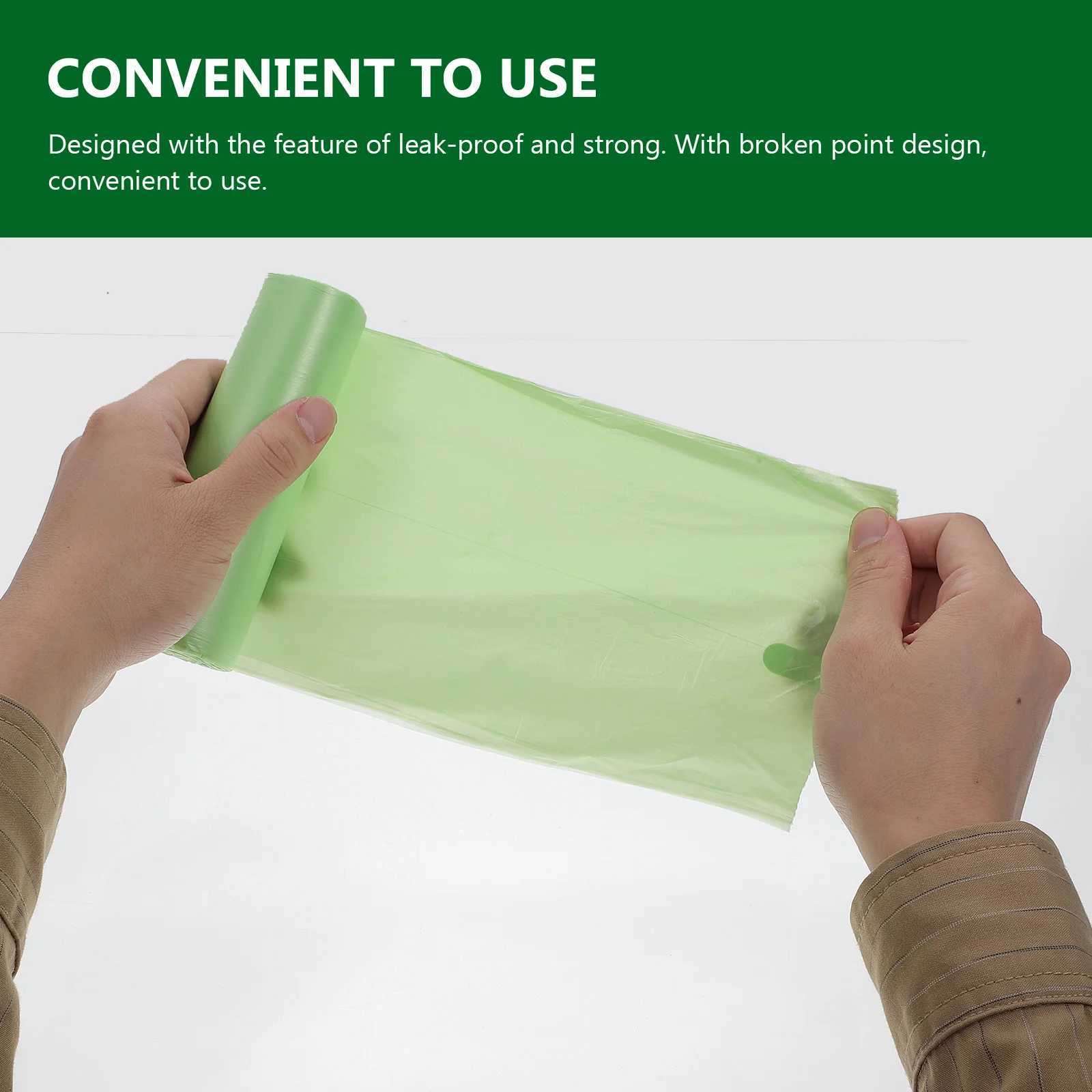 100 Pcs Garbage Bag Biodegradable Garbage Bags Trash Compost Compostable Disposable ified Waste Rubbish Bags Disposable C251119