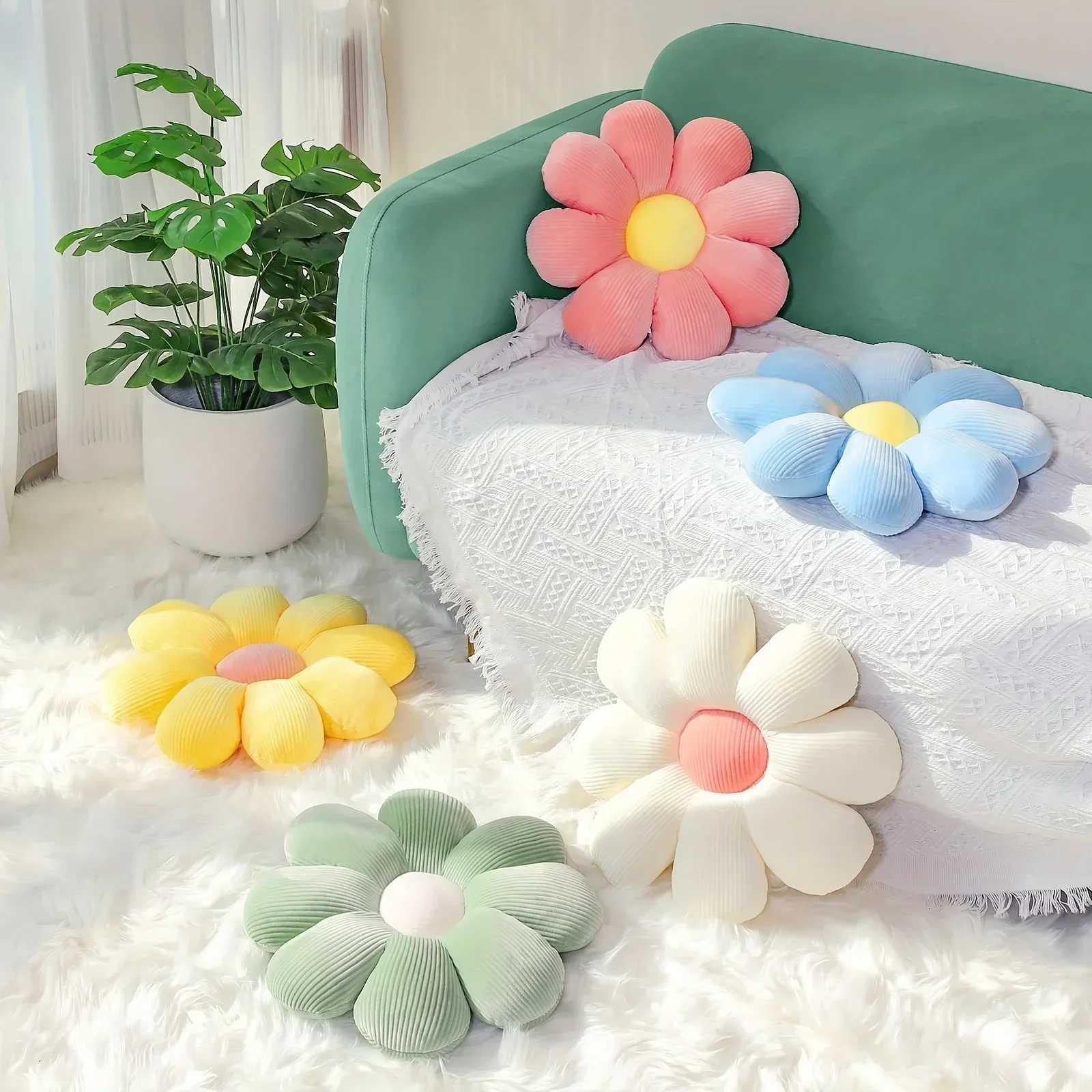 Cushion Flower Circular Shape Cloth With Soft Nap Office Classroom Chair Cushion Couch Bedroom Floor Winter ThickenM251119