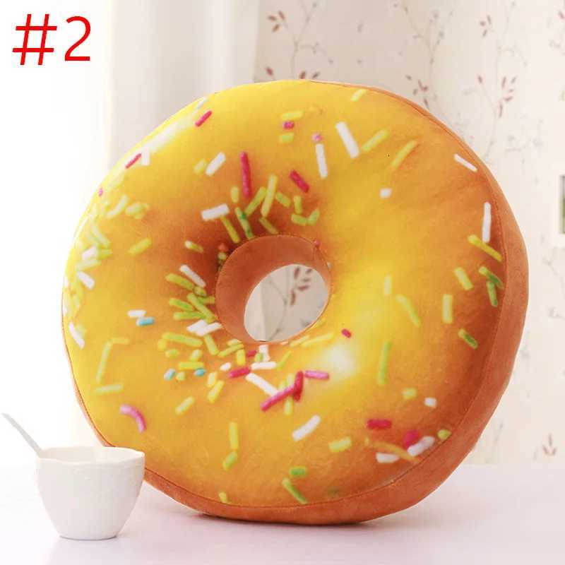 3D Cute Donuts Chocolate Donuts Plush Macaron Food Cushion Bottom Cushion Nap Decorative cushion Home textileM251119