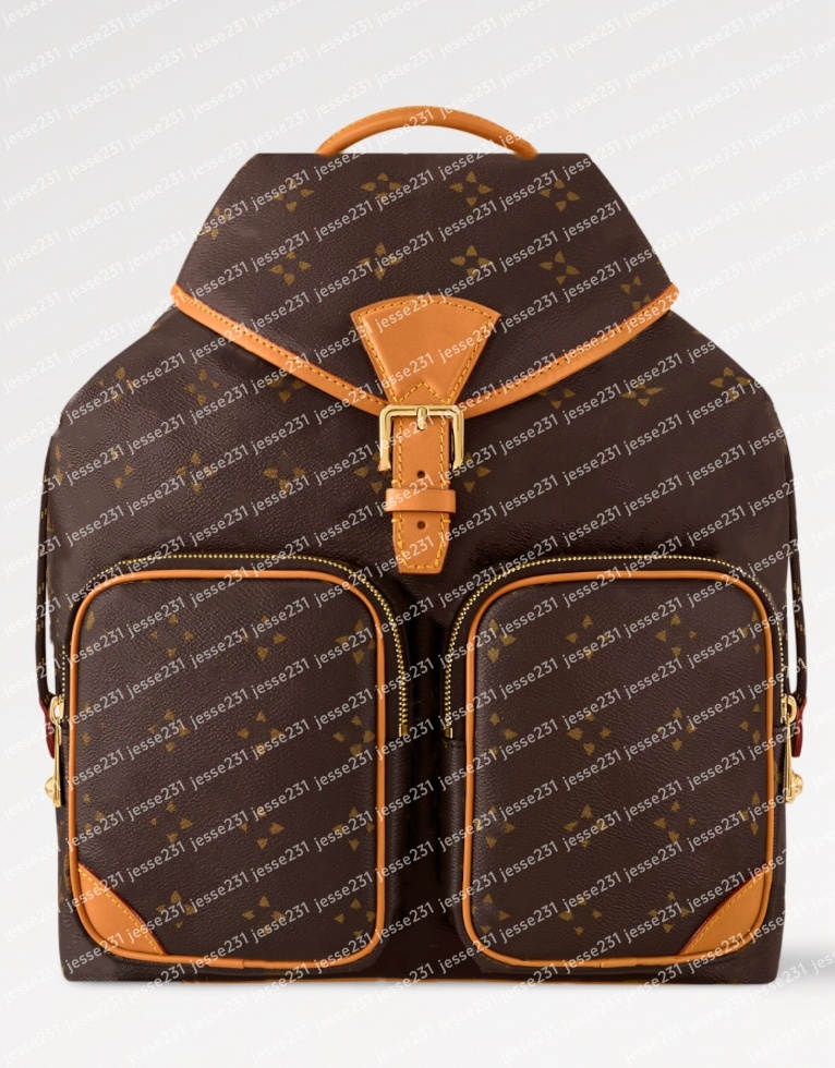 Ladies Fashion Casual Designer bag Luxury Montsouris Cargo Bag Backpack Schoolbag M45455 Tote Handbag Packsacks TOP Mirror Quality Pouch Purse 2 models M14015