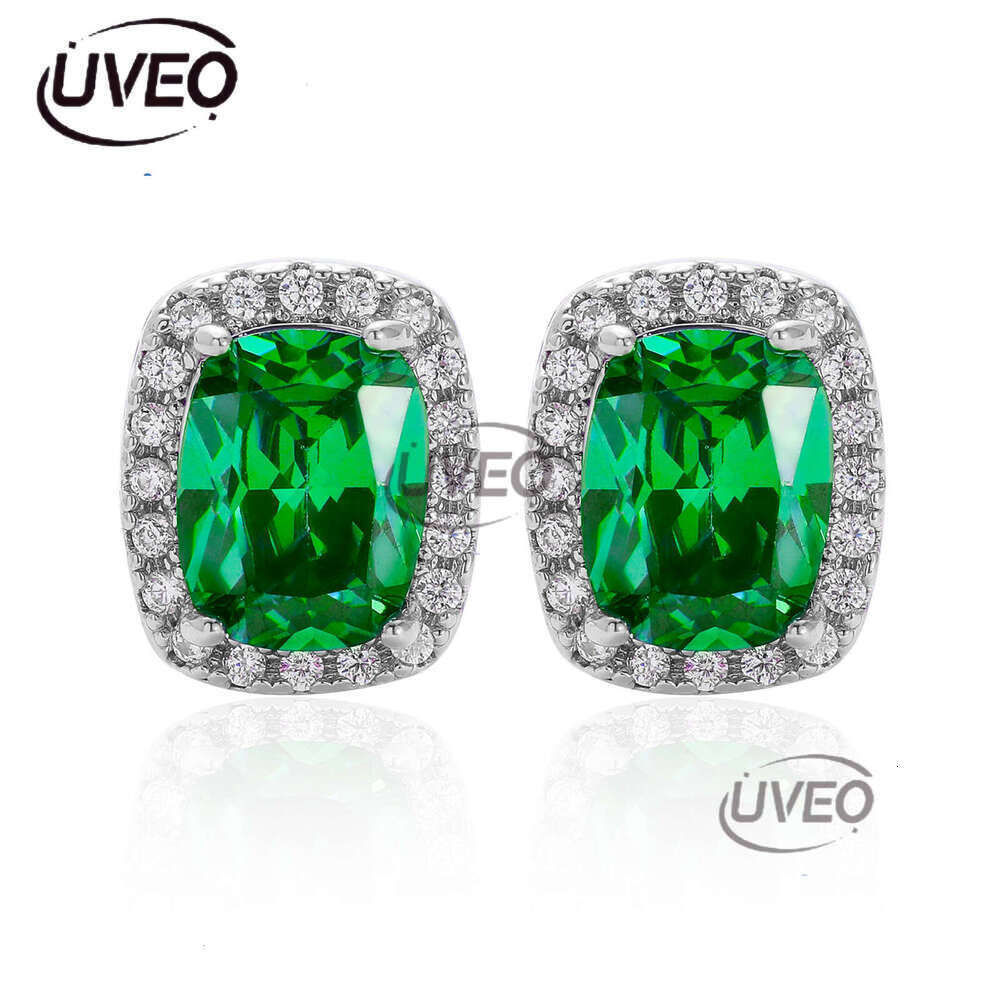 Luxury Hip Hop all hip hop colored ice out VVS Moissanite men's and women's earrings Free delivery