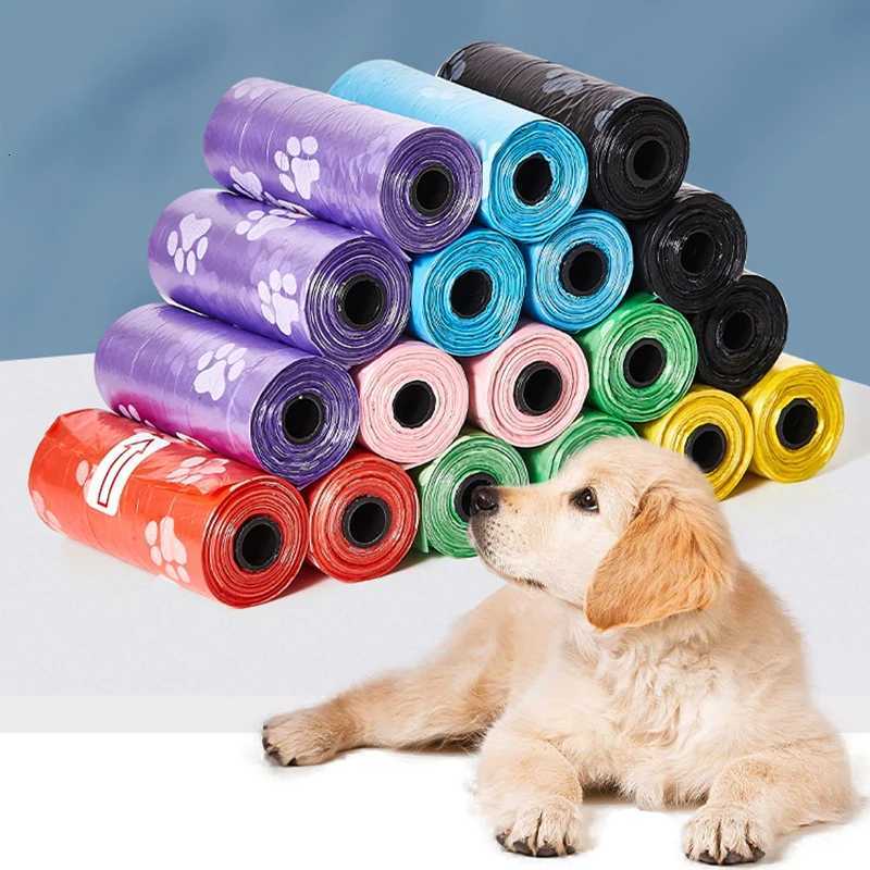 15Bags/Roll Dog Poop Bag Outdoor Cleaning Poop Bag Outdoor Clean Pets Supplies for Dog Refill Garbage Bag Pet Supplies C251119