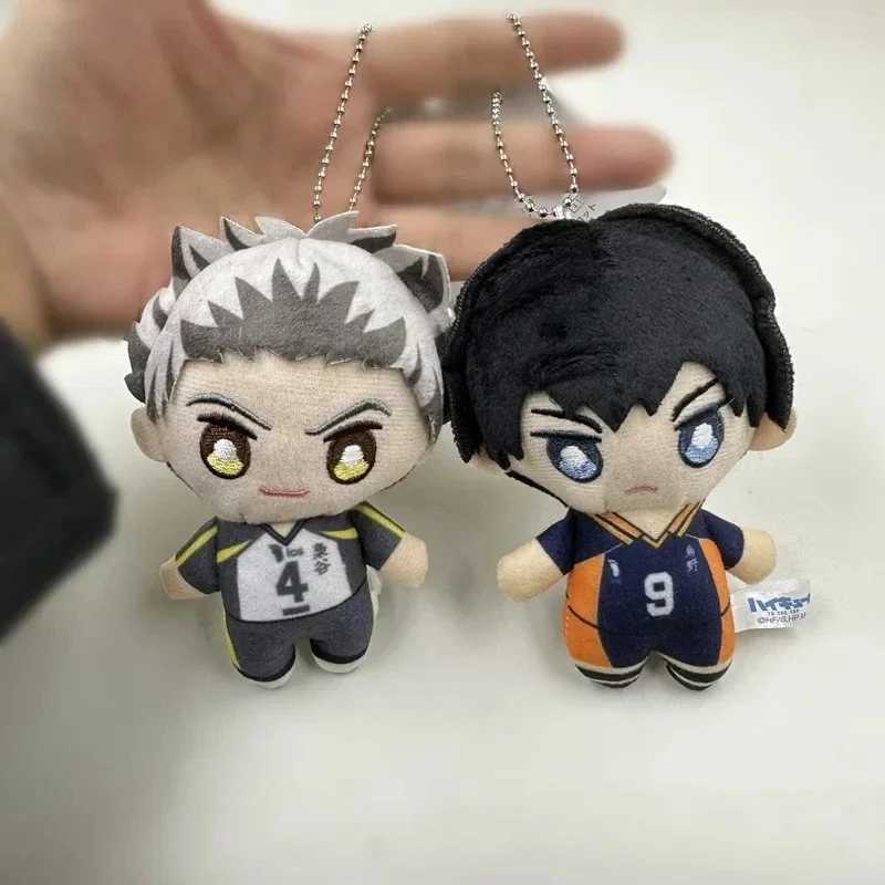 10cm Haikyuu Plush Toy Hinata Shoyo Keychain Tobio Kageyama Yu Nishinoya Bag Pendant Mini Volleyball Stuffed Doll Gifts G251120