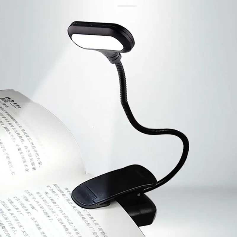 Mini Portable LED Book Light Eye Protection Reading Light Flexible Clip-On Desk Lamp Battery Powered Bedroom Study Night Light M251120
