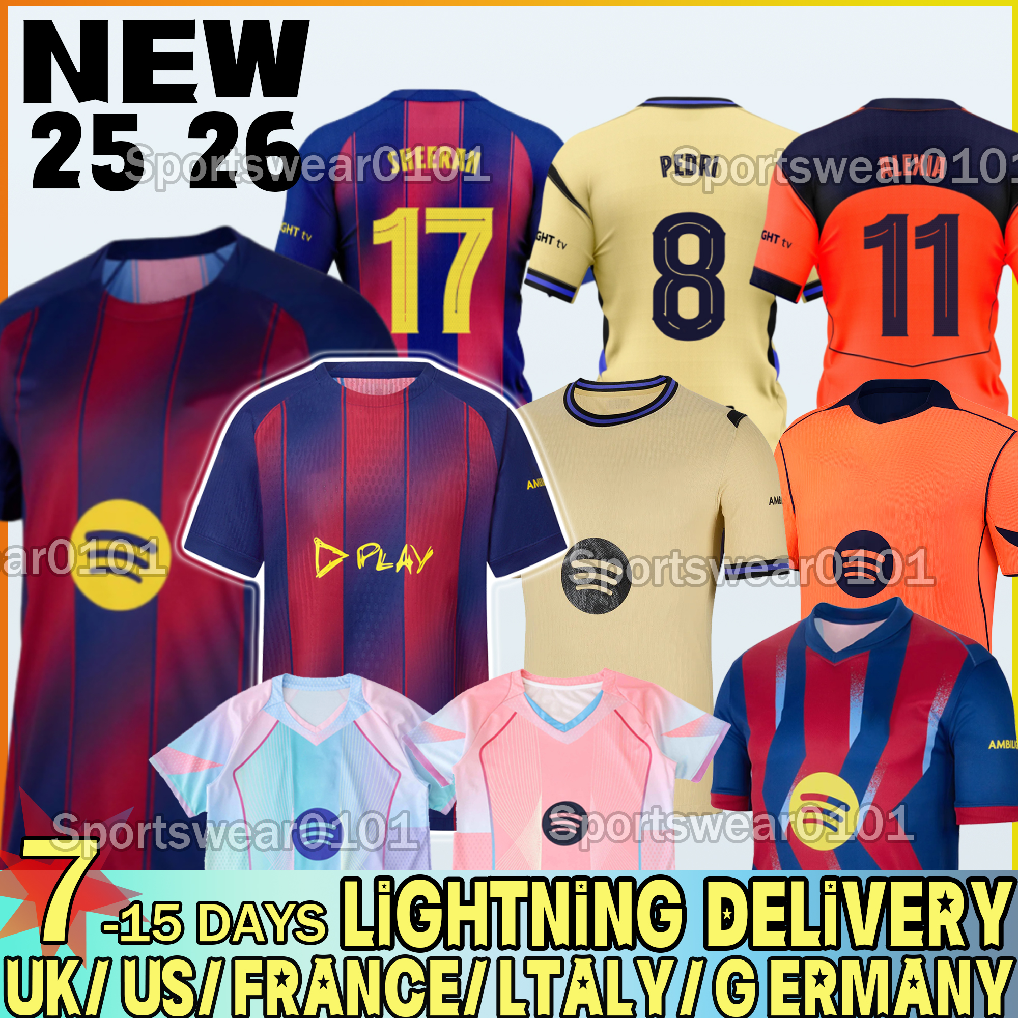 25 26 barcalone Soccer Jerseys #10 LAMINE YAMAL jersey RAPHINHA PEDRI GAVI RASHFORD LEWANDOWSKI R.Araujo F. DE JONG GAVI KOUNDE barcalona jersey 25 26 football kids kit