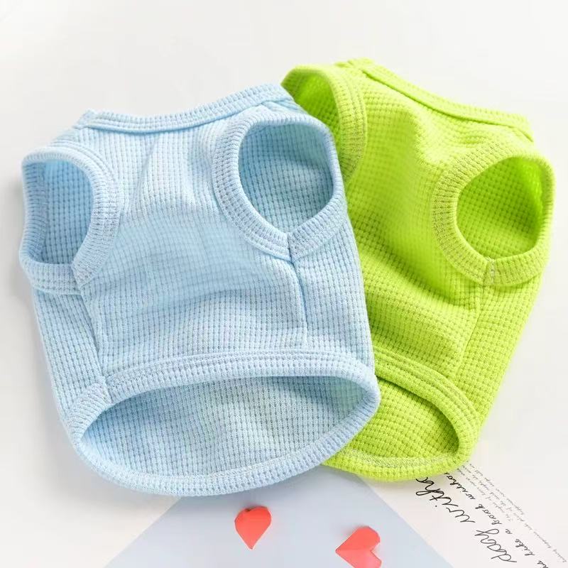 T0026Pet dog clothes deer dog teddy bear panda vest anti-hair loss belt traction rope