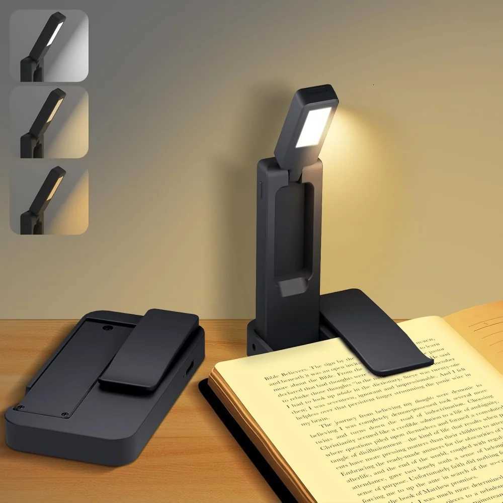 Usb Recharege Bookmarks Read Lamp Mini Reading lights Learning Clip Lights Small Folding Book Light Portable Reading Night Light M251120