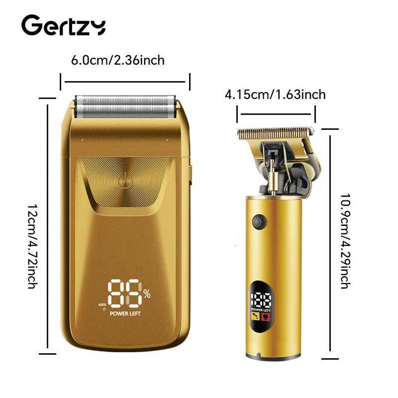 1 set/2 mens professional set with fine USB charging pattern suitable for hair cutting and long hair shavingT251120