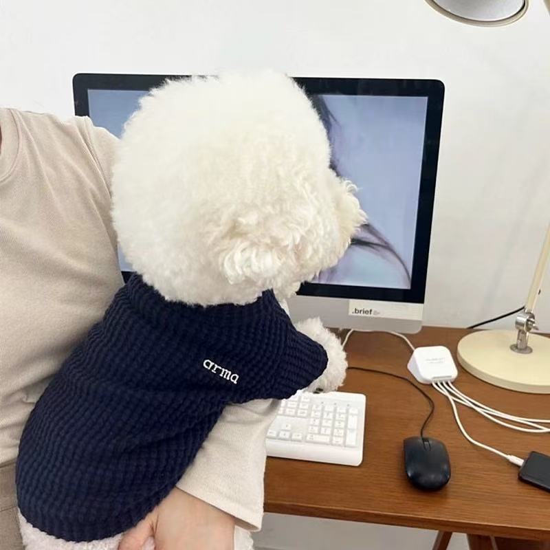 T0021New summer pet bottoming shirt Teddy puppy clothes