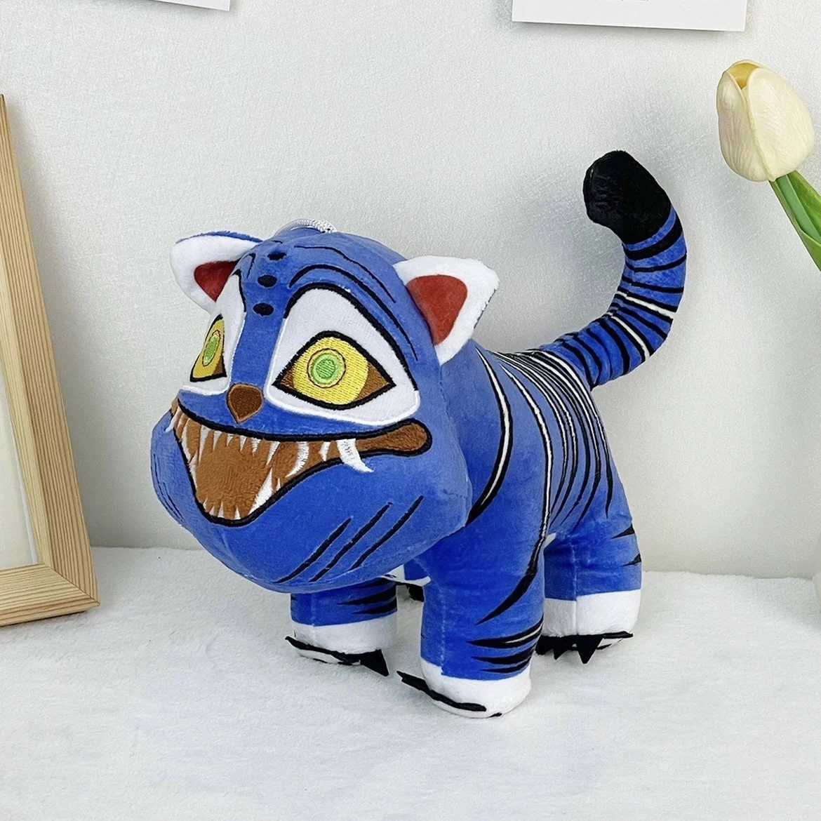 TreasuringU New hot Kpop Demon Plush Toys Game Hunters Tiger Stuffed Toy Doll Blue Tiger Animals Plushie Birthday Gifts G251120
