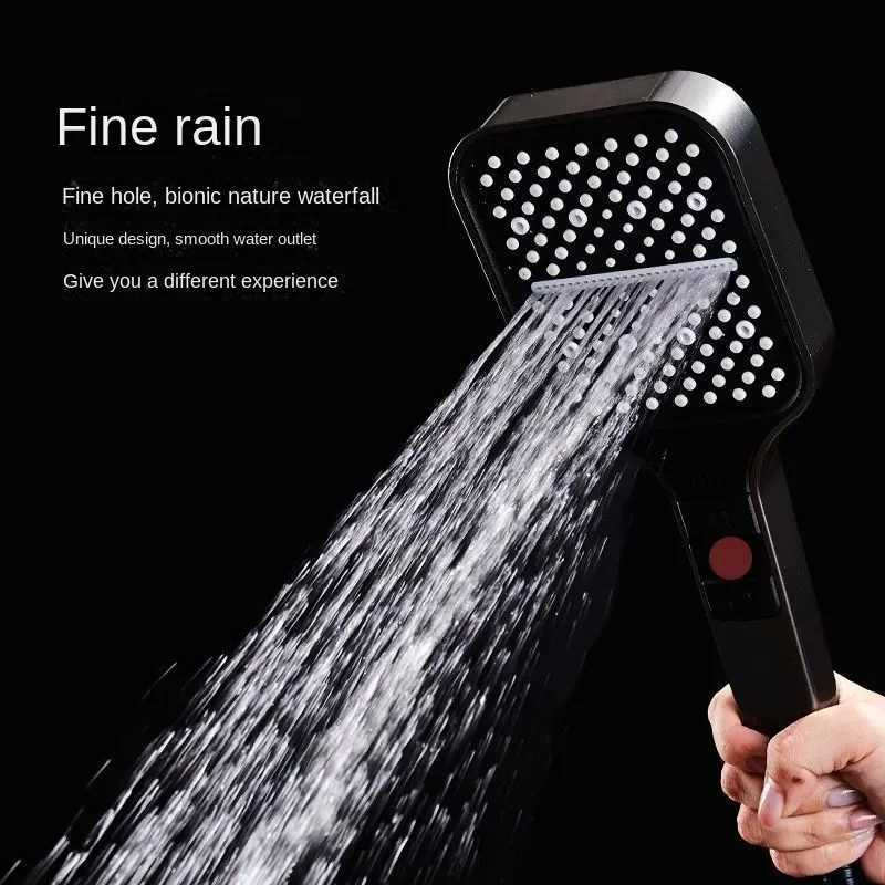 1-4Pcs High Quality Bathroom High Pressure Rain Shower Head Shower Set Nozzle 7 Modes Adjustable for Bathroom AccessoryM251120