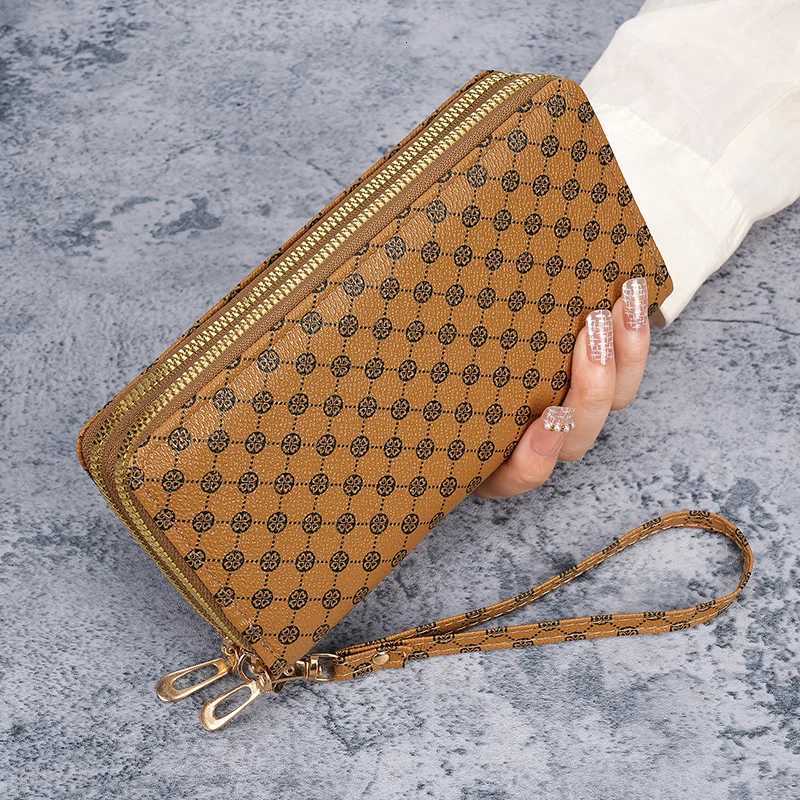 Bag womens new flower long purse clutch bag mobile phone bag coin purse multifunctional card bag zipper purseW251120