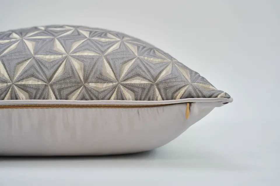 Pillow Case Luxury Sofa Cushion Cover Gold and Grey Covers for Home Decoration 45x45cm C251120