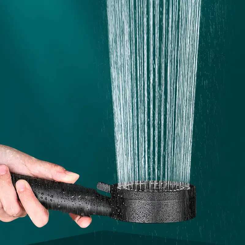 High Pressure Shower Head Set with 15m Hose Wall Mount Powerful Spray Water Saving Adjustable for Low Flow BathroomM251120