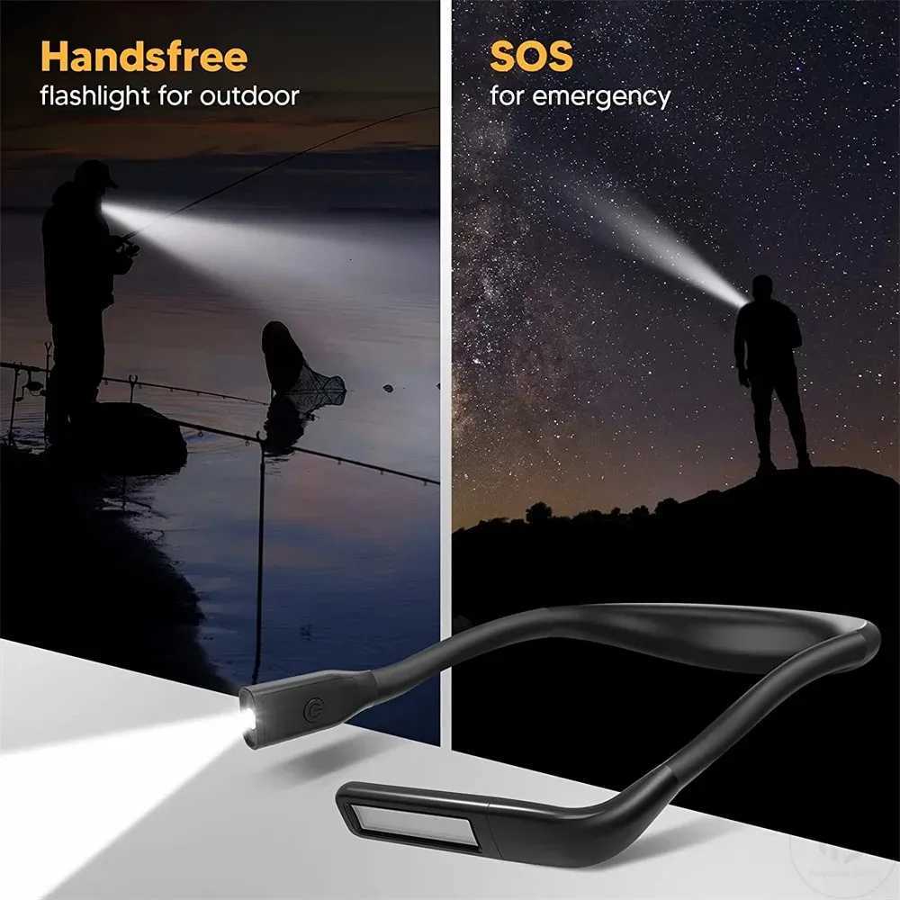 Reading Book Light Eye Protection Outdoor Neck Light 3 colors 1800mAh Lasts up to 10 hours USB Charge 270 Table Lamp M251120