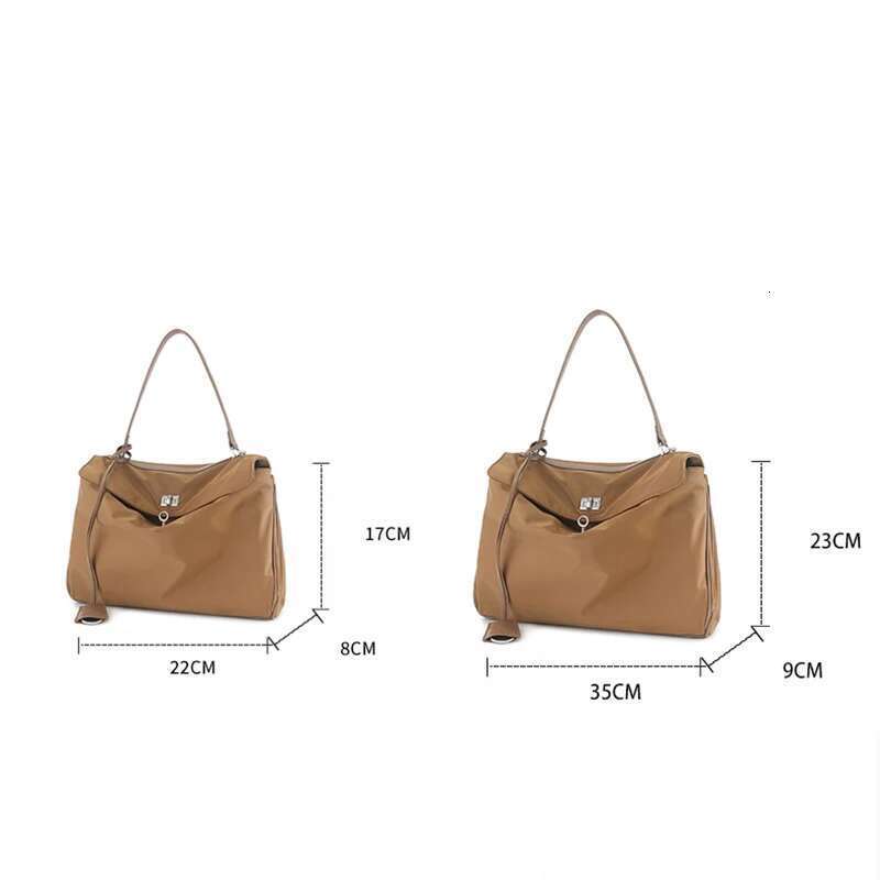 2025 Brand Rodeo Handbags Spring Summer Nylon Shoulder Bags Fashion Sier Buckle Totes Women Underarm Bag