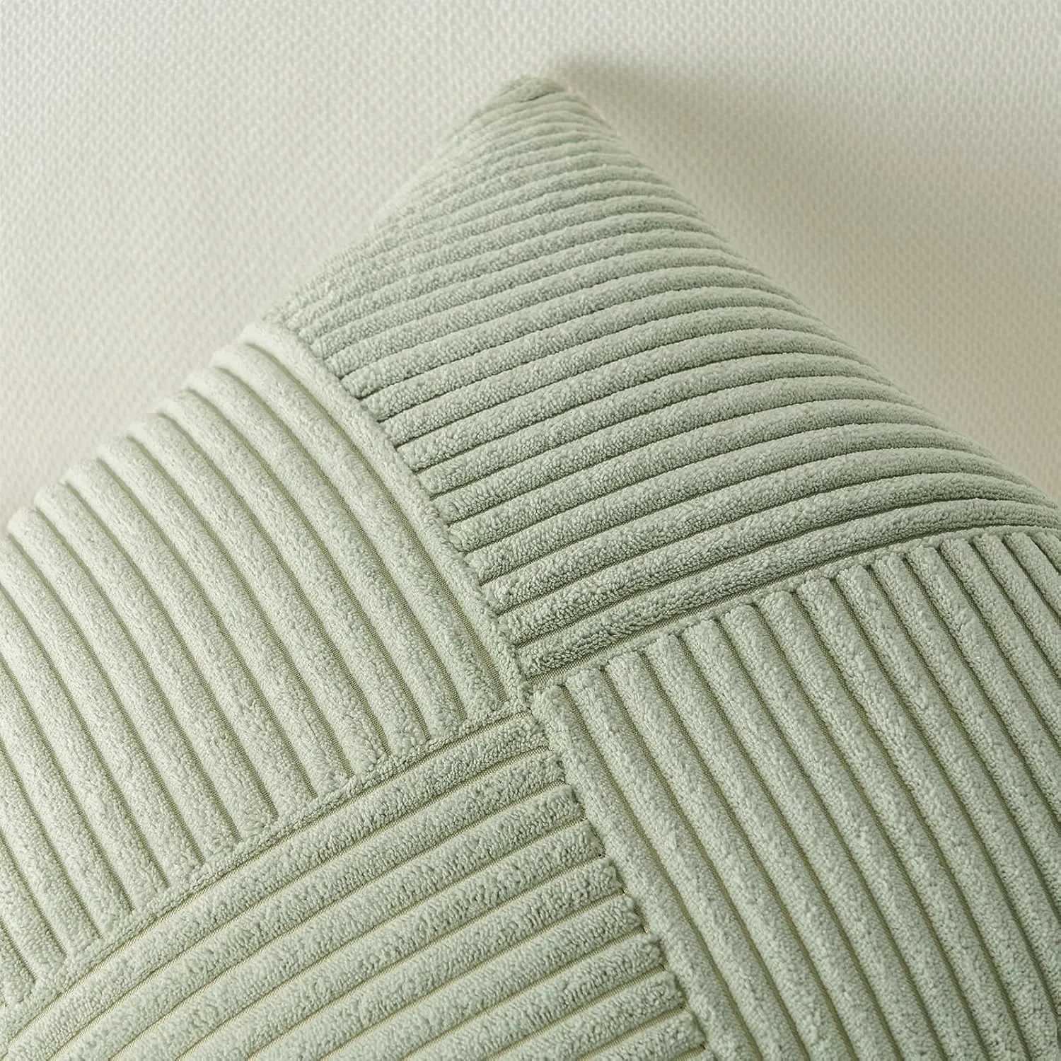 Pillow Case Spring Green Windmill Luxury case 40x40CM Striped Corduroy Throw cover Textured Solid decor for Sofa Living Room C251120